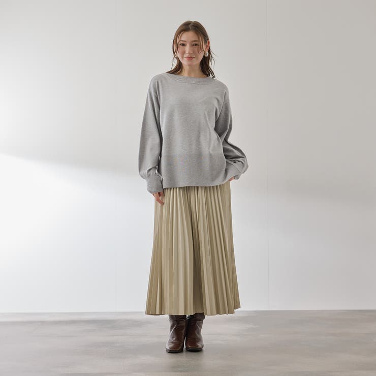 シアバターボートネックニット≪手洗い可能≫ | QUEENS COURT | 詳細画像16 