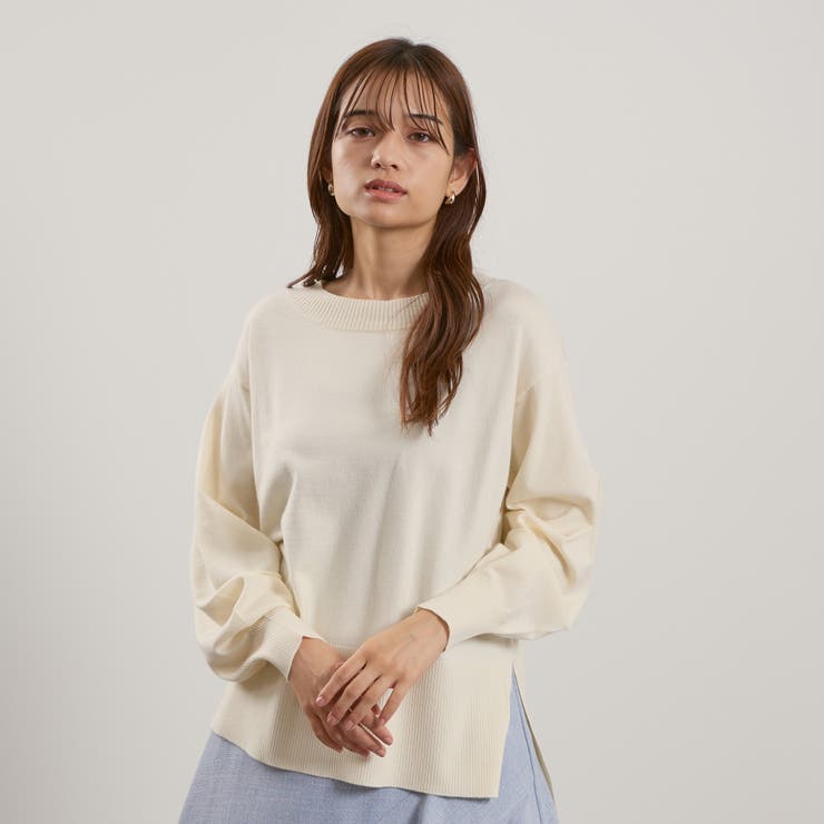 シアバターボートネックニット≪手洗い可能≫ | QUEENS COURT | 詳細画像2 
