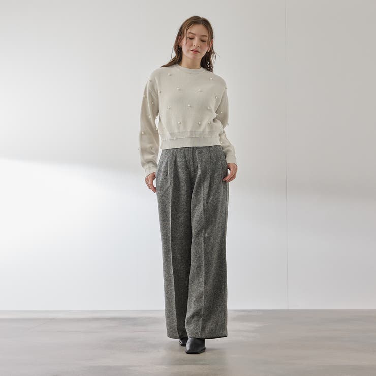 パールドットニットプルオーバー≪手洗い可能≫ | QUEENS COURT | 詳細画像10 