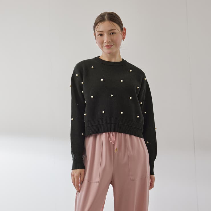パールドットニットプルオーバー≪手洗い可能≫ | QUEENS COURT | 詳細画像5 