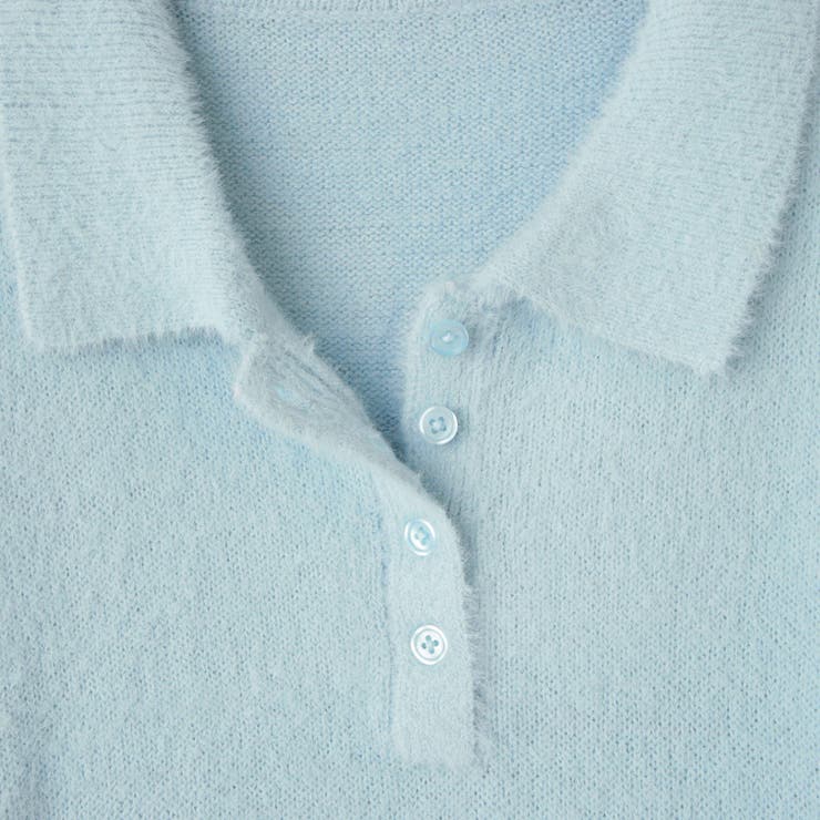 シャギーヤーンポロニットトップス≪手洗い可能≫ | QUEENS COURT | 詳細画像18 