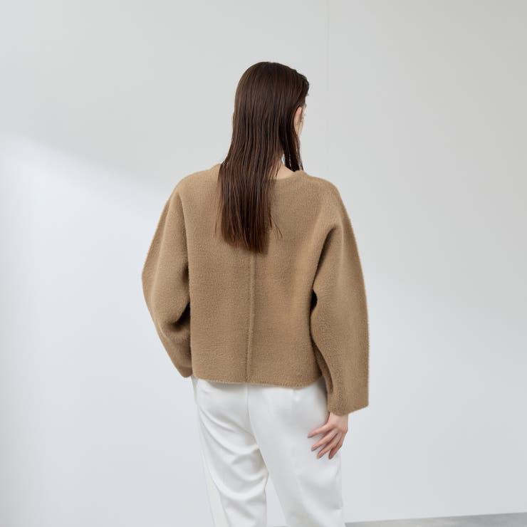 フェレットタッチWフェイスボクシーニット≪手洗い可能≫ | QUEENS COURT | 詳細画像10 