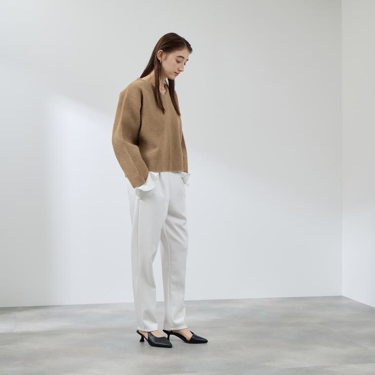 フェレットタッチWフェイスボクシーニット≪手洗い可能≫ | QUEENS COURT | 詳細画像11 