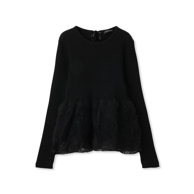 フラワーチュールペプラムリブニット≪手洗い可能≫ | QUEENS COURT | 詳細画像12 