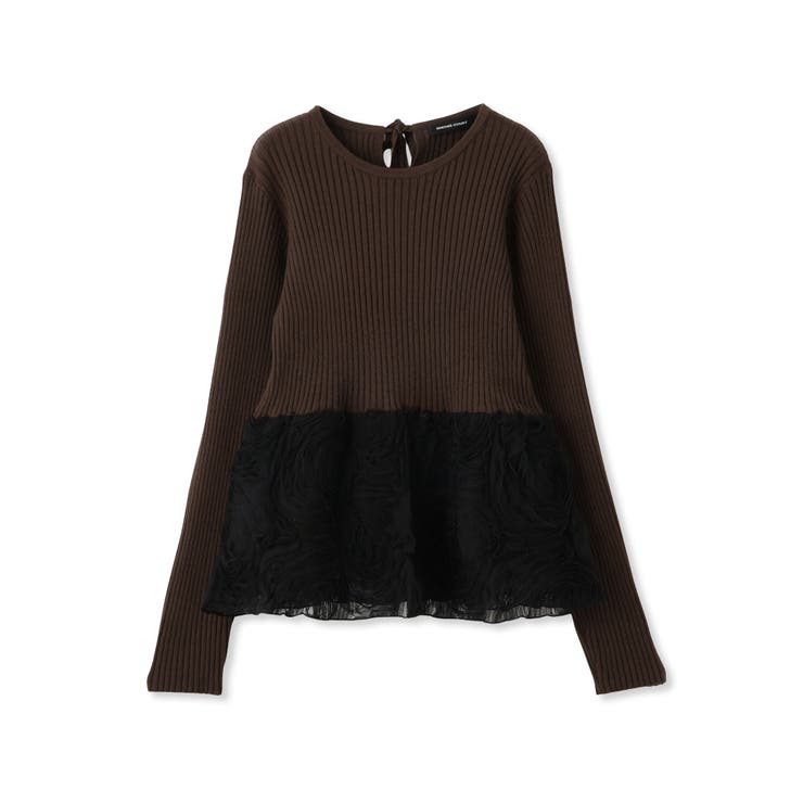 フラワーチュールペプラムリブニット≪手洗い可能≫ | QUEENS COURT | 詳細画像13 