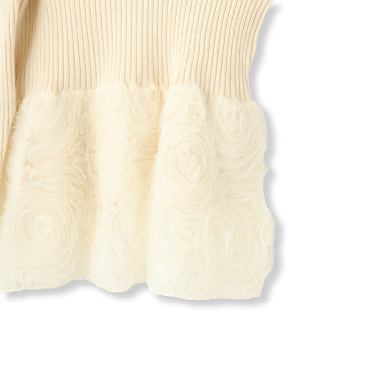 フラワーチュールペプラムリブニット≪手洗い可能≫ | QUEENS COURT | 詳細画像18 