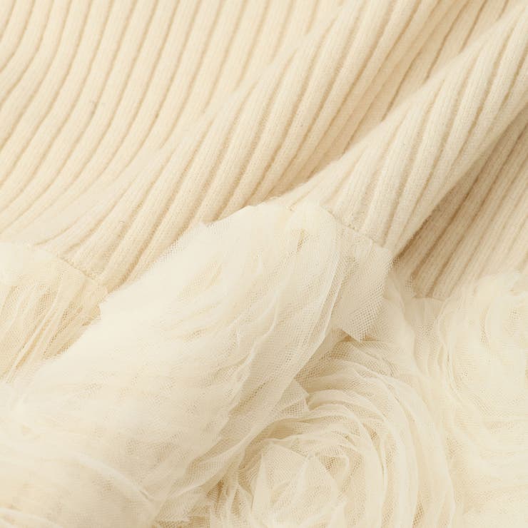 フラワーチュールペプラムリブニット≪手洗い可能≫ | QUEENS COURT | 詳細画像19 