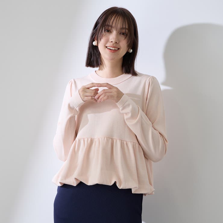 バルーンヘムニットプルオーバー≪手洗い可能≫ | QUEENS COURT | 詳細画像3 