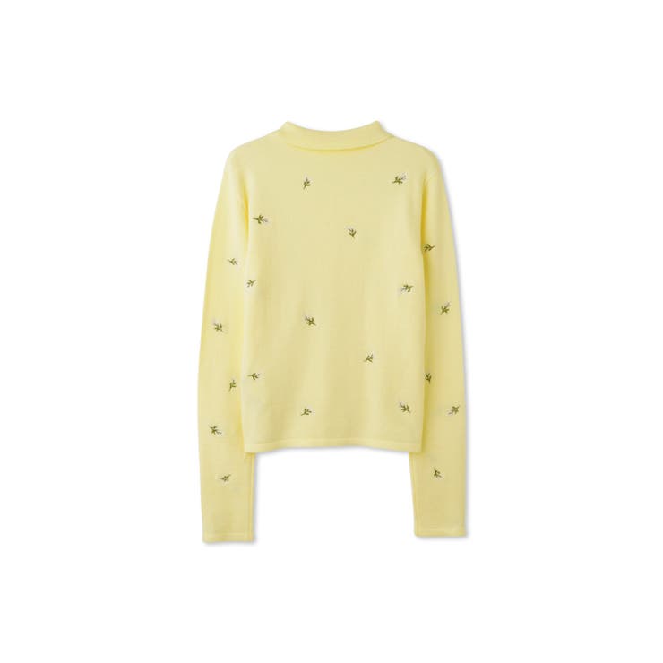 フラワー刺繍ポロニットトップス | QUEENS COURT | 詳細画像17 