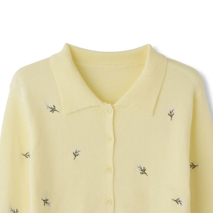 フラワー刺繍ポロニットトップス | QUEENS COURT | 詳細画像18 