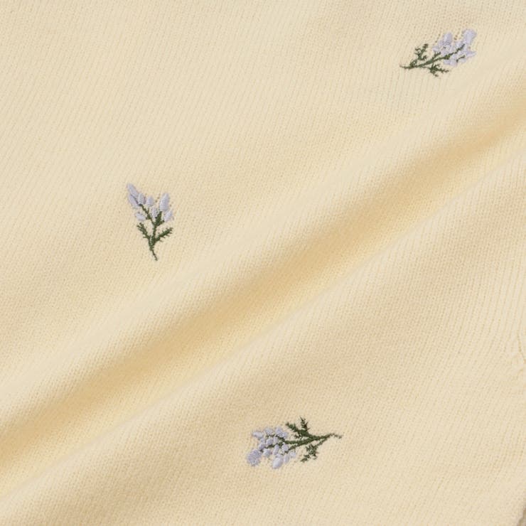 フラワー刺繍ポロニットトップス | QUEENS COURT | 詳細画像21 