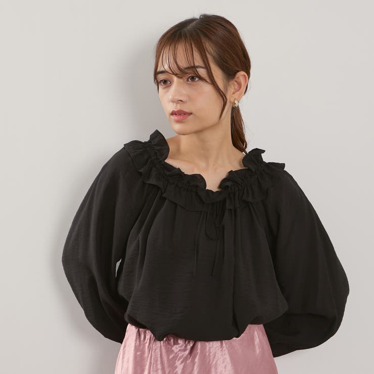 フリルカラーナローリボンブラウス≪手洗い可能≫ | QUEENS COURT | 詳細画像6 