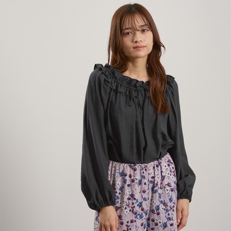 フリルカラーナローリボンブラウス≪手洗い可能≫ | QUEENS COURT | 詳細画像9 