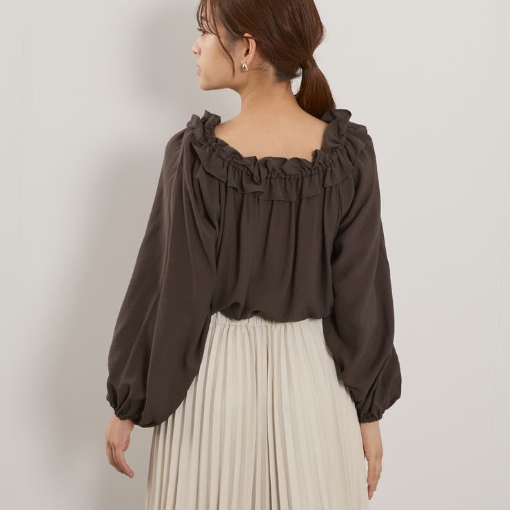 フリルカラーナローリボンブラウス≪手洗い可能≫ | QUEENS COURT | 詳細画像15 