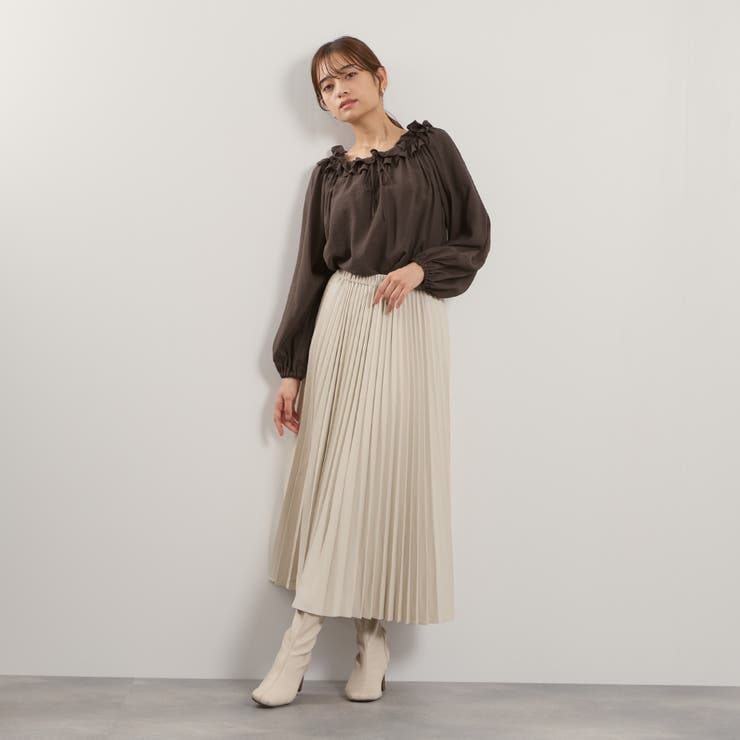 フリルカラーナローリボンブラウス≪手洗い可能≫ | QUEENS COURT | 詳細画像17 