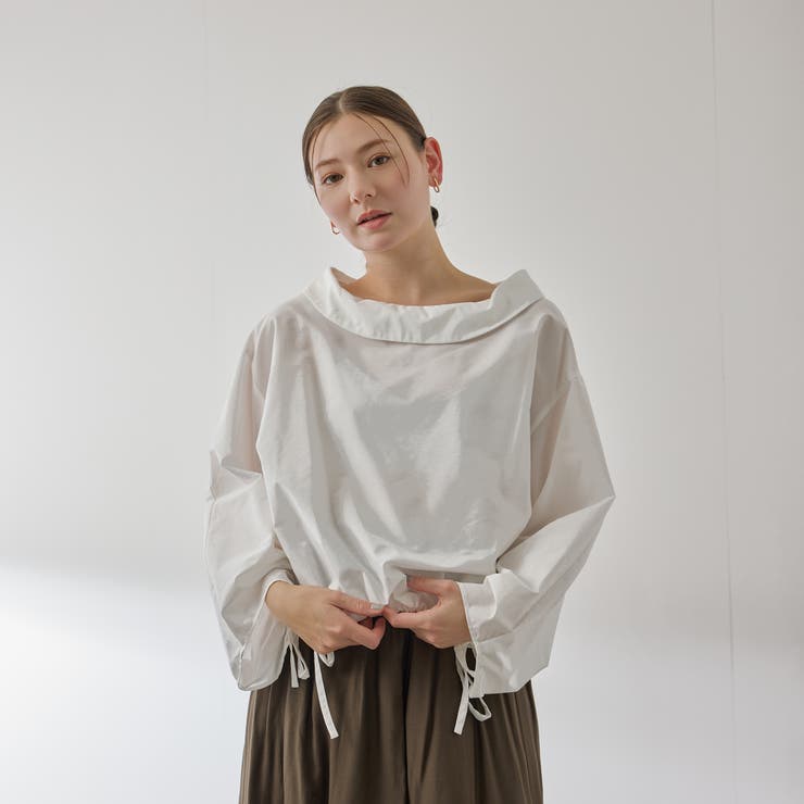 ギャザースリーブボートネックブラウス≪洗濯機で洗える≫ | QUEENS COURT | 詳細画像2 