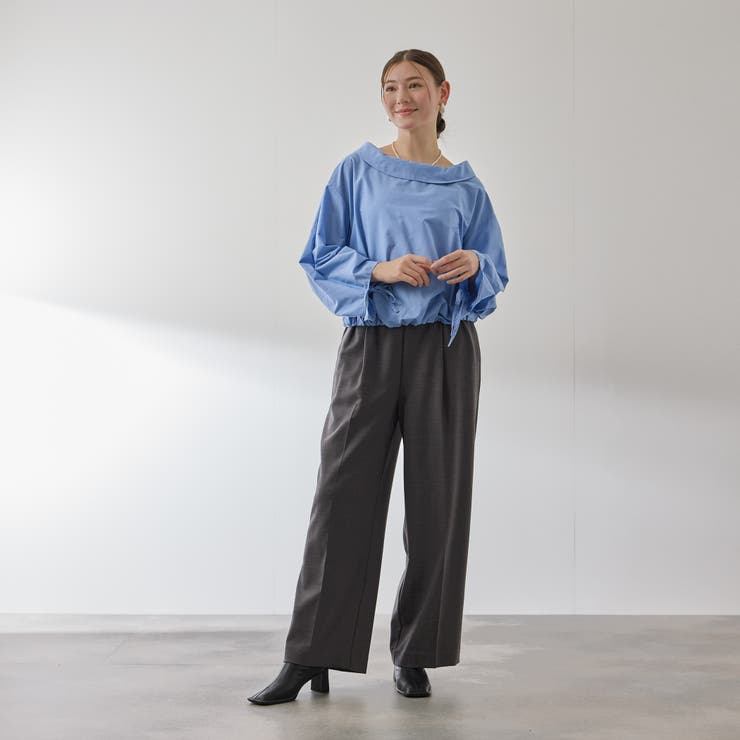 ギャザースリーブボートネックブラウス≪洗濯機で洗える≫ | QUEENS COURT | 詳細画像24 