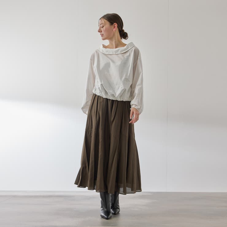 ギャザースリーブボートネックブラウス≪洗濯機で洗える≫ | QUEENS COURT | 詳細画像5 