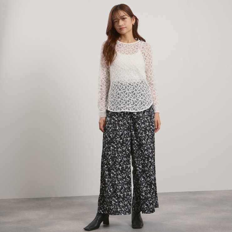 コードラッセルレースプルブラウス≪手洗い可能≫ | QUEENS COURT | 詳細画像5 