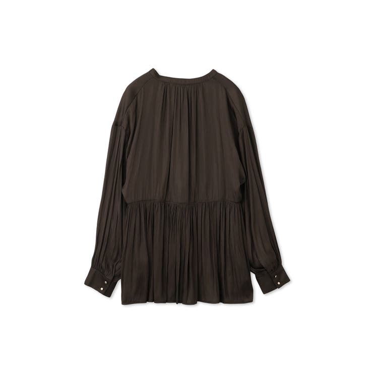 割繊サテンキーネックペプラムブラウス≪手洗い可能≫ | QUEENS COURT | 詳細画像14 