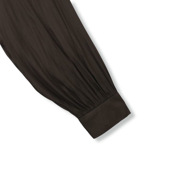 割繊サテンキーネックペプラムブラウス≪手洗い可能≫ | QUEENS COURT | 詳細画像16 