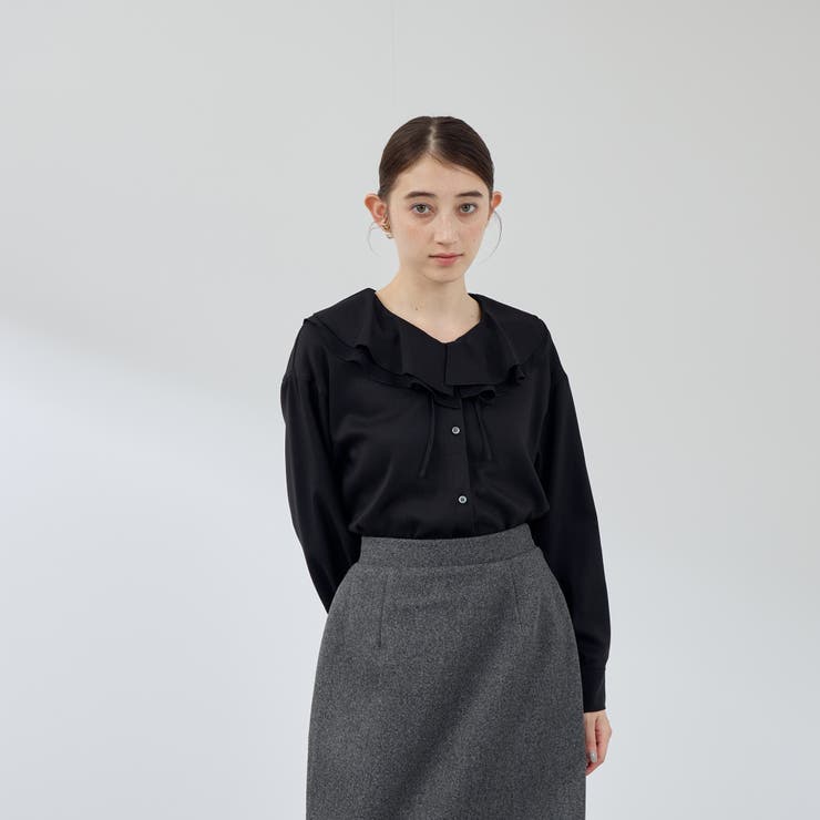 ナチュラルストレッチフレアカラーブラウス≪手洗い可能≫ | QUEENS COURT | 詳細画像2 