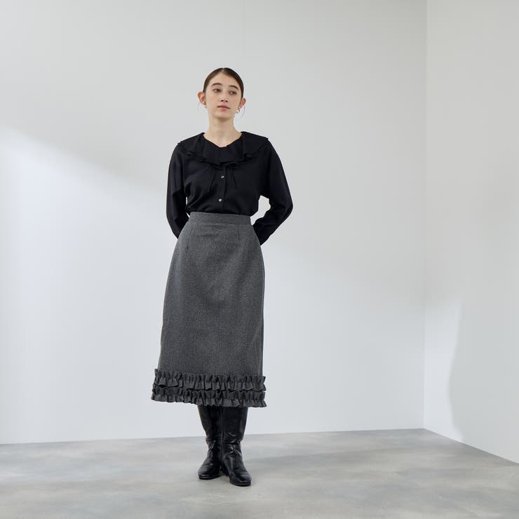 ナチュラルストレッチフレアカラーブラウス≪手洗い可能≫ | QUEENS COURT | 詳細画像3 