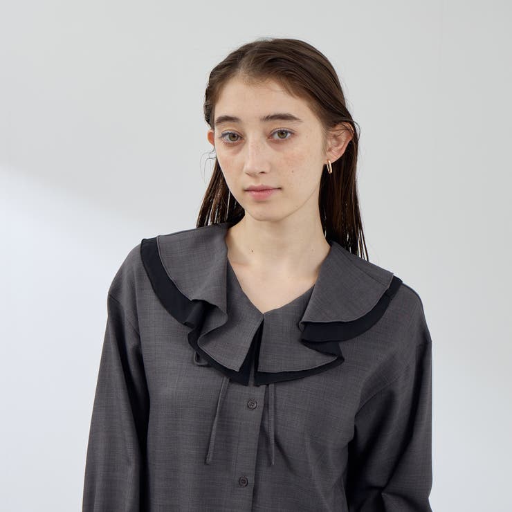 ナチュラルストレッチフレアカラーブラウス≪手洗い可能≫ | QUEENS COURT | 詳細画像7 