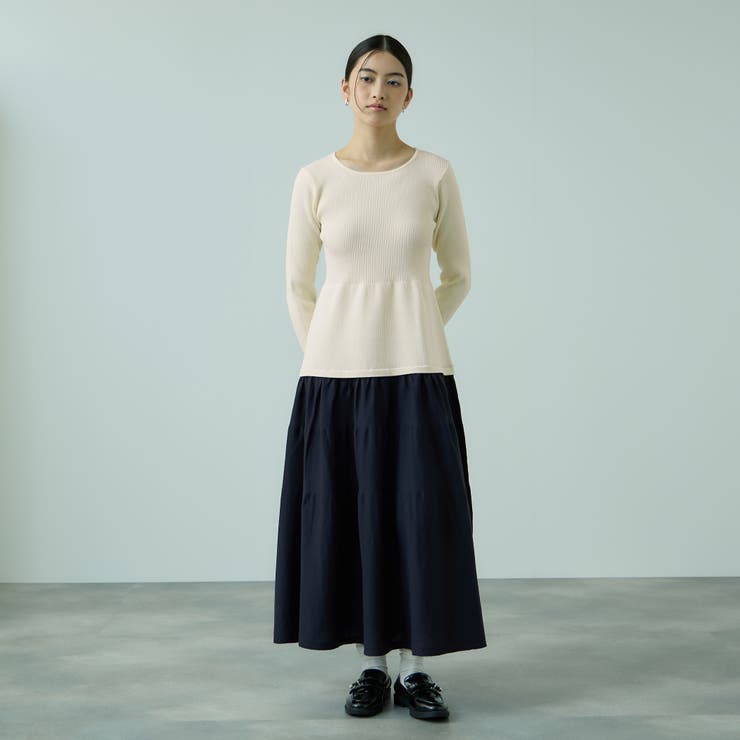 ドッキングライク軽量ニットワンピース≪手洗い可能≫ | VICKY | 詳細画像3 