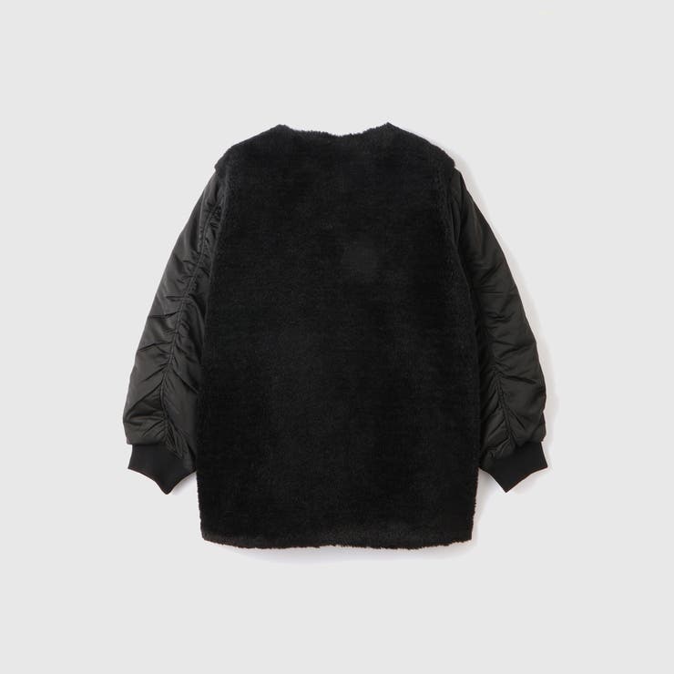 ボア切替ノーカラーミドルコート | VICKY | 詳細画像10 