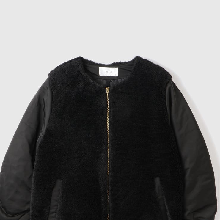 ボア切替ノーカラーミドルコート | VICKY | 詳細画像11 