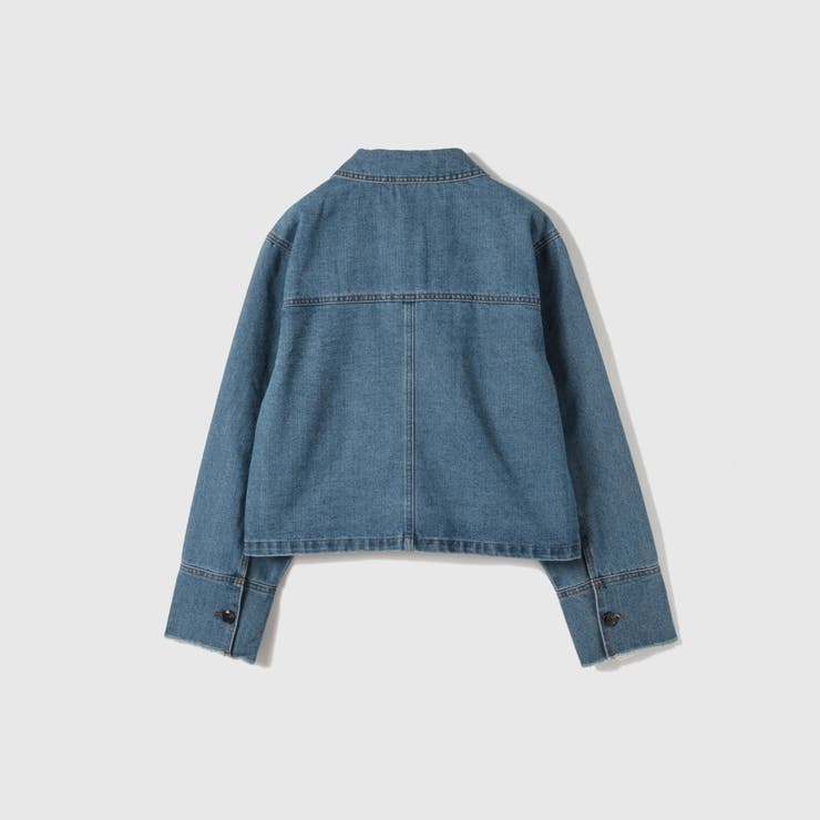 フラップポケットショートデニムブルゾン≪手洗い可能≫ | VICKY | 詳細画像13 