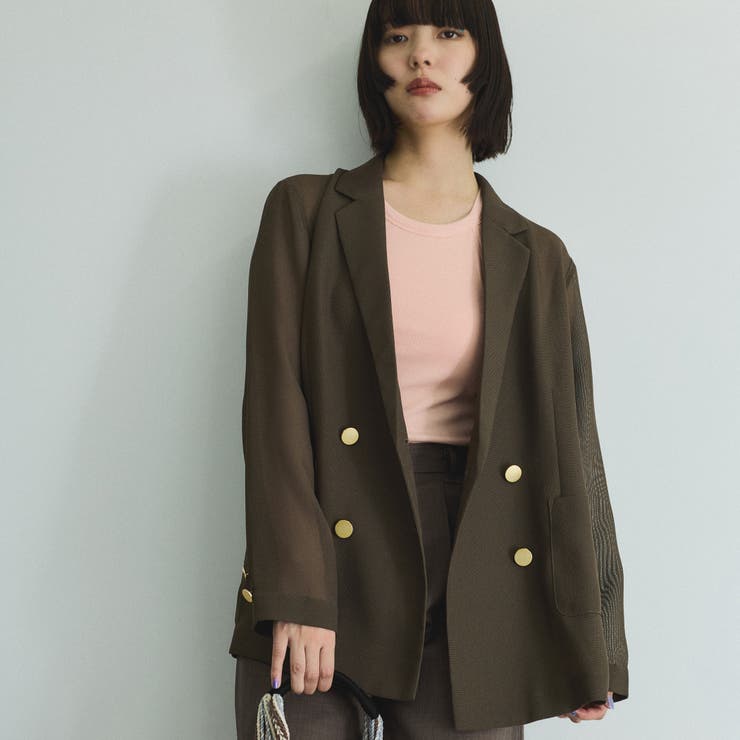 【追加生産】メッシュダブルテーラージャケット≪手洗い可能≫ | VICKY | 詳細画像15 