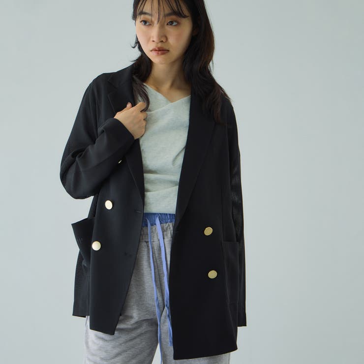 【追加生産】メッシュダブルテーラージャケット≪手洗い可能≫ | VICKY | 詳細画像2 