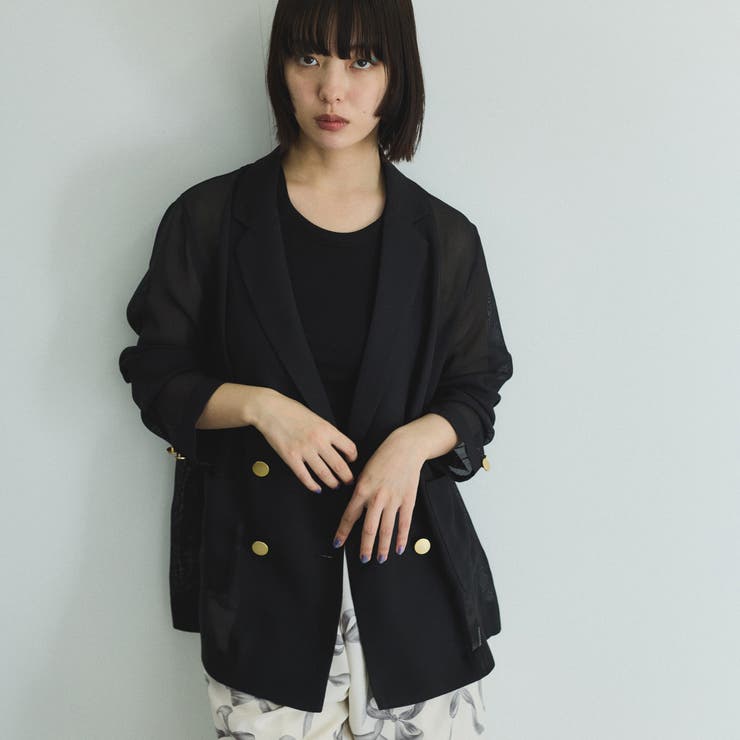 【追加生産】メッシュダブルテーラージャケット≪手洗い可能≫ | VICKY | 詳細画像6 