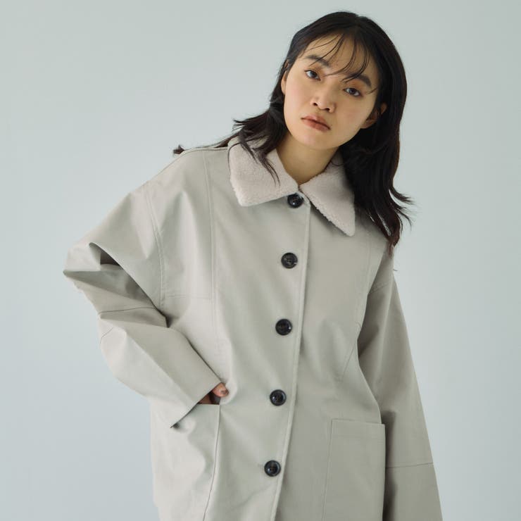 ボアカラーフェイクレザーブルゾン | VICKY | 詳細画像9 