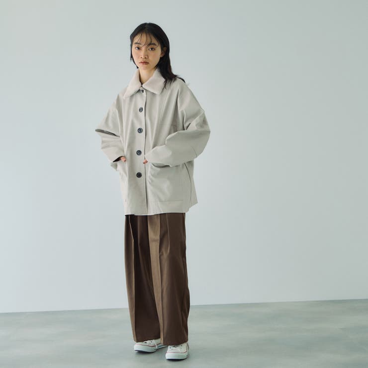 ボアカラーフェイクレザーブルゾン | VICKY | 詳細画像10 