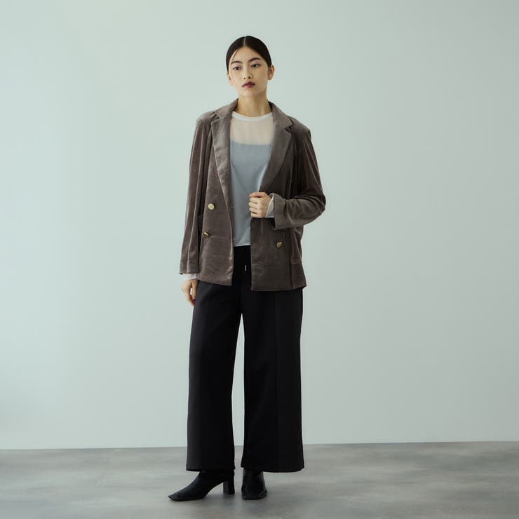 シアーベロアダブルテーラージャケット | VICKY | 詳細画像7 