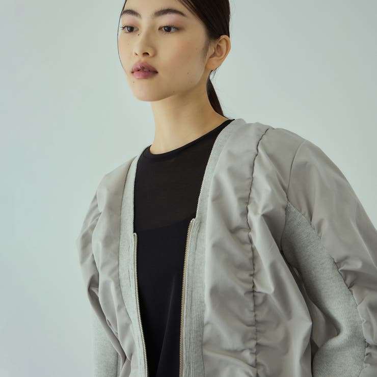 ミラノリブギャザーZIPブルゾン | VICKY | 詳細画像12 