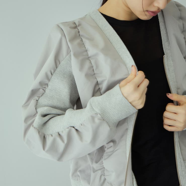 ミラノリブギャザーZIPブルゾン | VICKY | 詳細画像14 