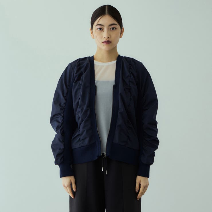 ミラノリブギャザーZIPブルゾン | VICKY | 詳細画像3 