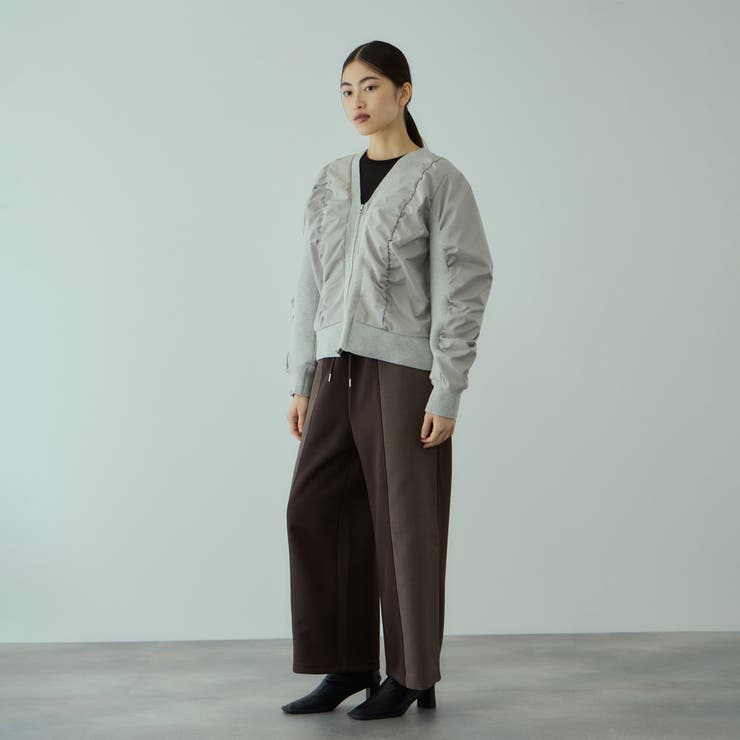 ミラノリブギャザーZIPブルゾン | VICKY | 詳細画像7 