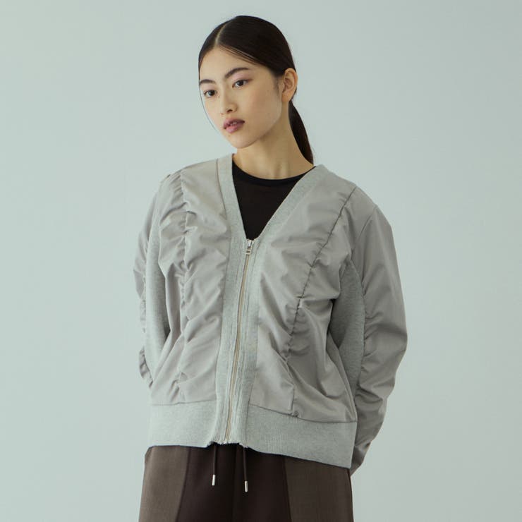 ミラノリブギャザーZIPブルゾン | VICKY | 詳細画像8 