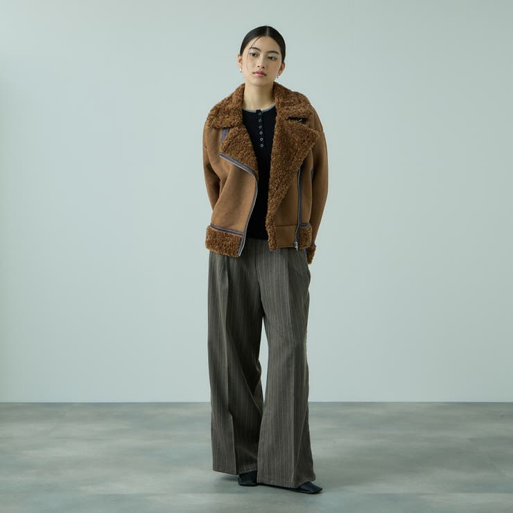 フェイクムートンボアブルゾン | VICKY | 詳細画像3 