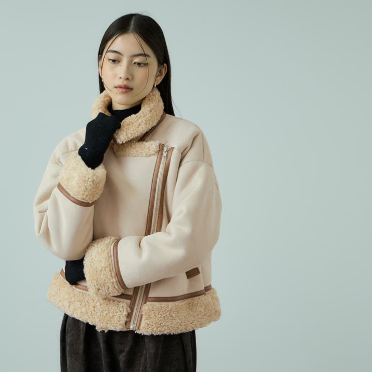 フェイクムートンボアブルゾン | VICKY | 詳細画像8 