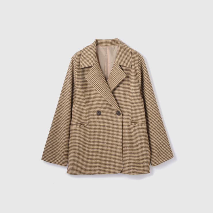 ツィーディチェックWボタンジャコット | VICKY | 詳細画像10 