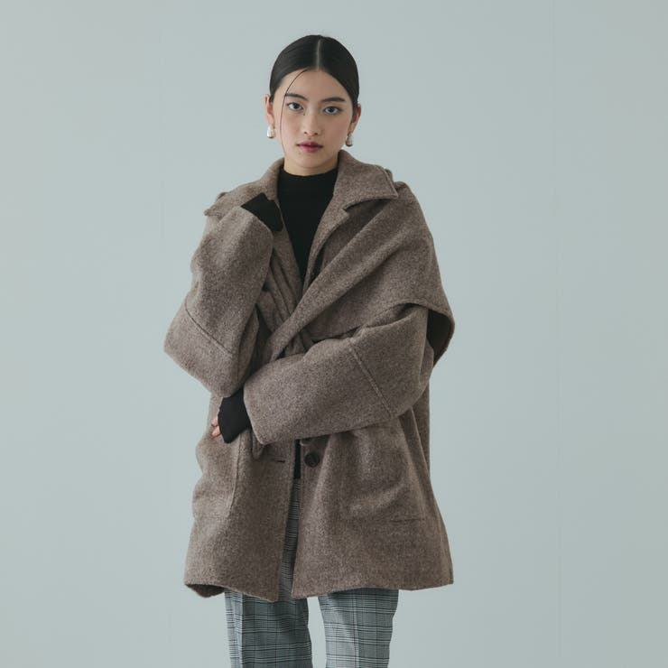 ショール付きスライバーニットコート  | VICKY | 詳細画像4 