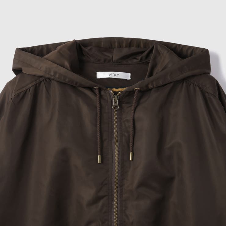 ボアライナー付きナイロンフーディブルゾン≪洗濯機で洗える≫  | VICKY | 詳細画像21 