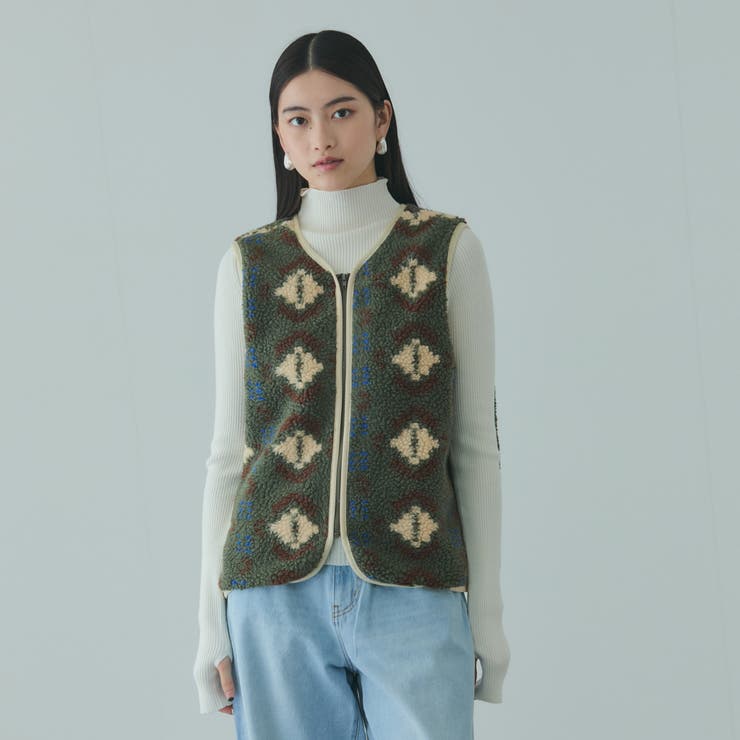 ボアライナー付きナイロンフーディブルゾン≪洗濯機で洗える≫  | VICKY | 詳細画像5 