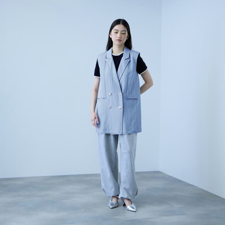 【シーズンレス】ナイロンツイルデニムベスト | VICKY | 詳細画像8 